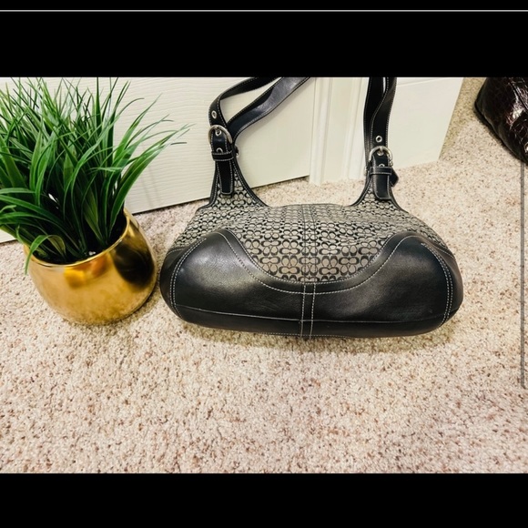 Black and Gray Coach Bag - Picture 3 of 7